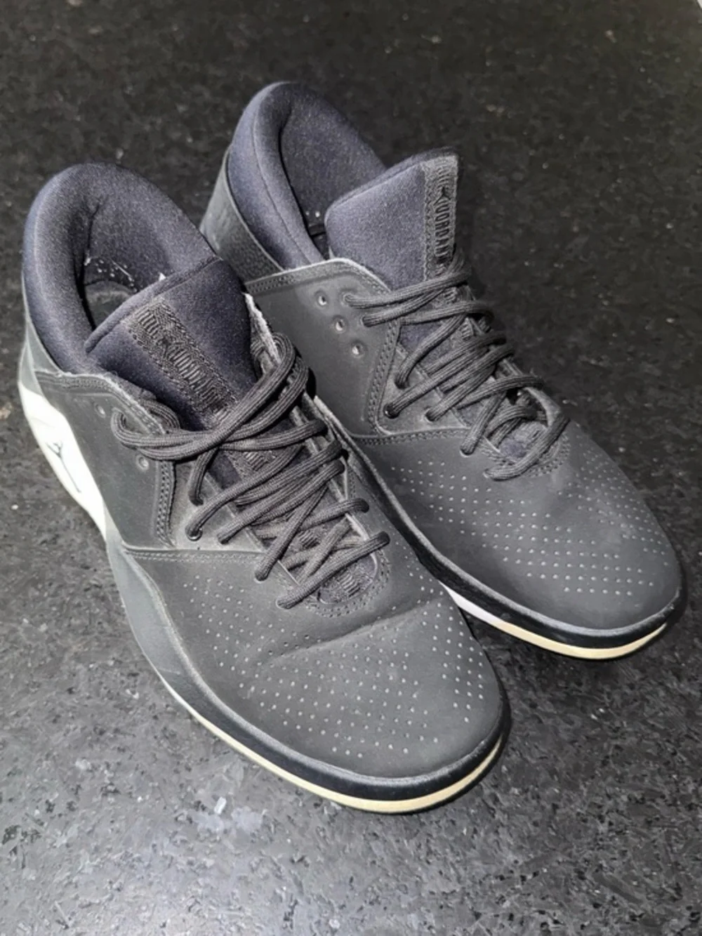 UEC Nike Air Jordan Flight Black Mesh sneakers SZ 5.5Y